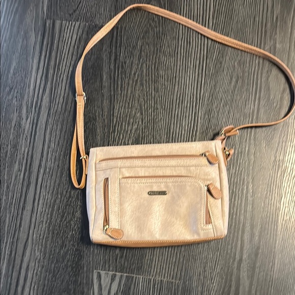 multi sak Handbags - 🍍 MultiSac Crossbody Shoulder Bag CREAM Convertible Double Zip Pocket Faux Leath